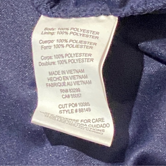 Tiana B. Sleeveless Pleated Lace A Line Navy Blue Mini Dress Women's Size 10 - Picture 9 of 16